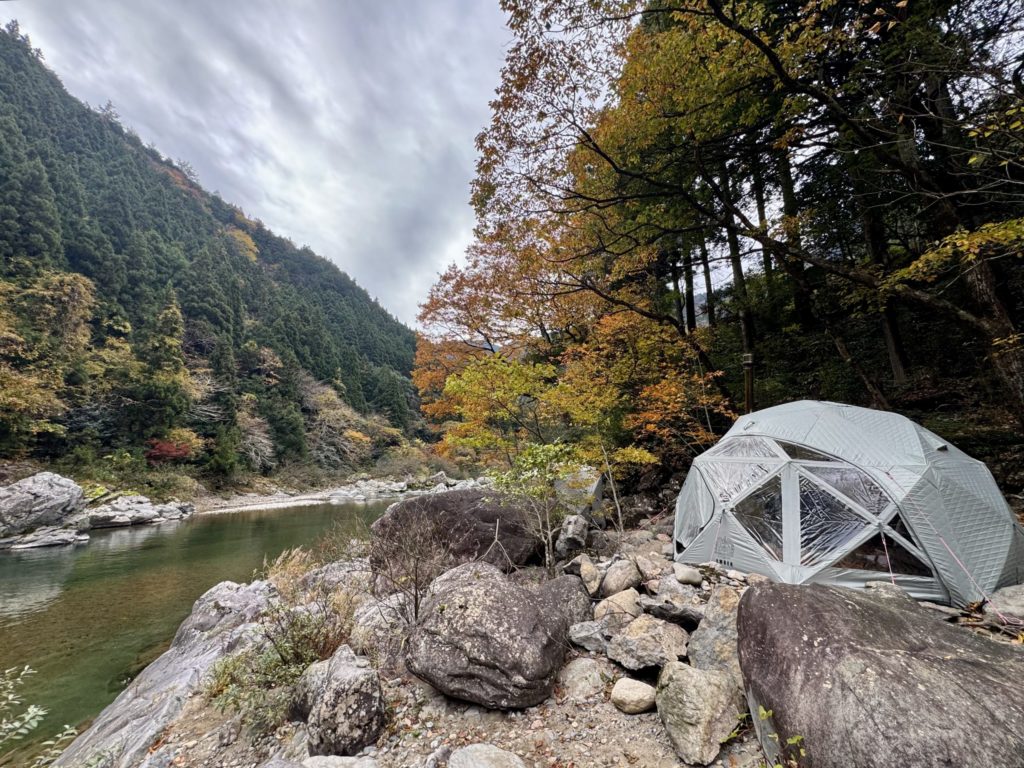 内気浴ドームテント