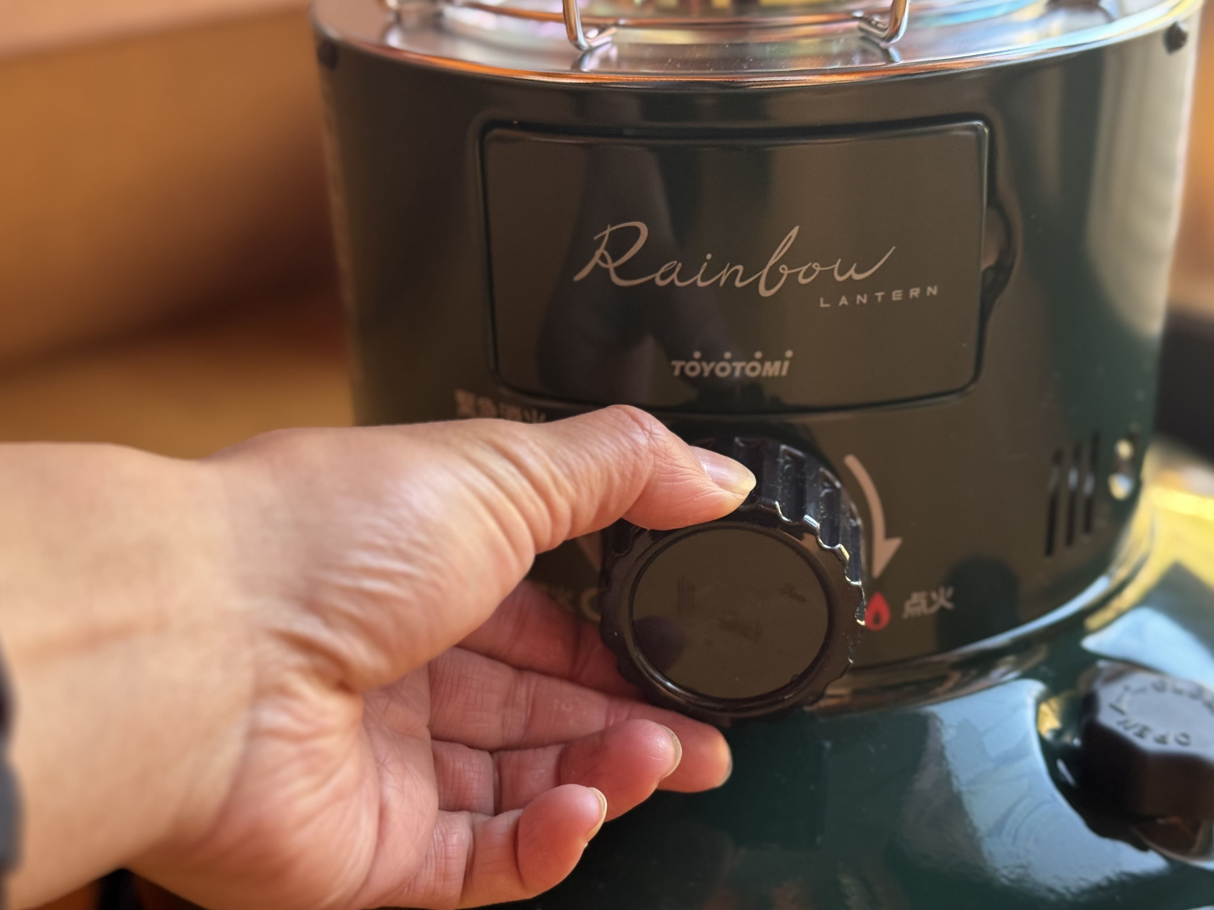 灯油ストーブ点火